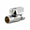 American Imaginations 0.5 in. Unique Chrome Ball Valve in Stainless Steel-Brass AI-37912